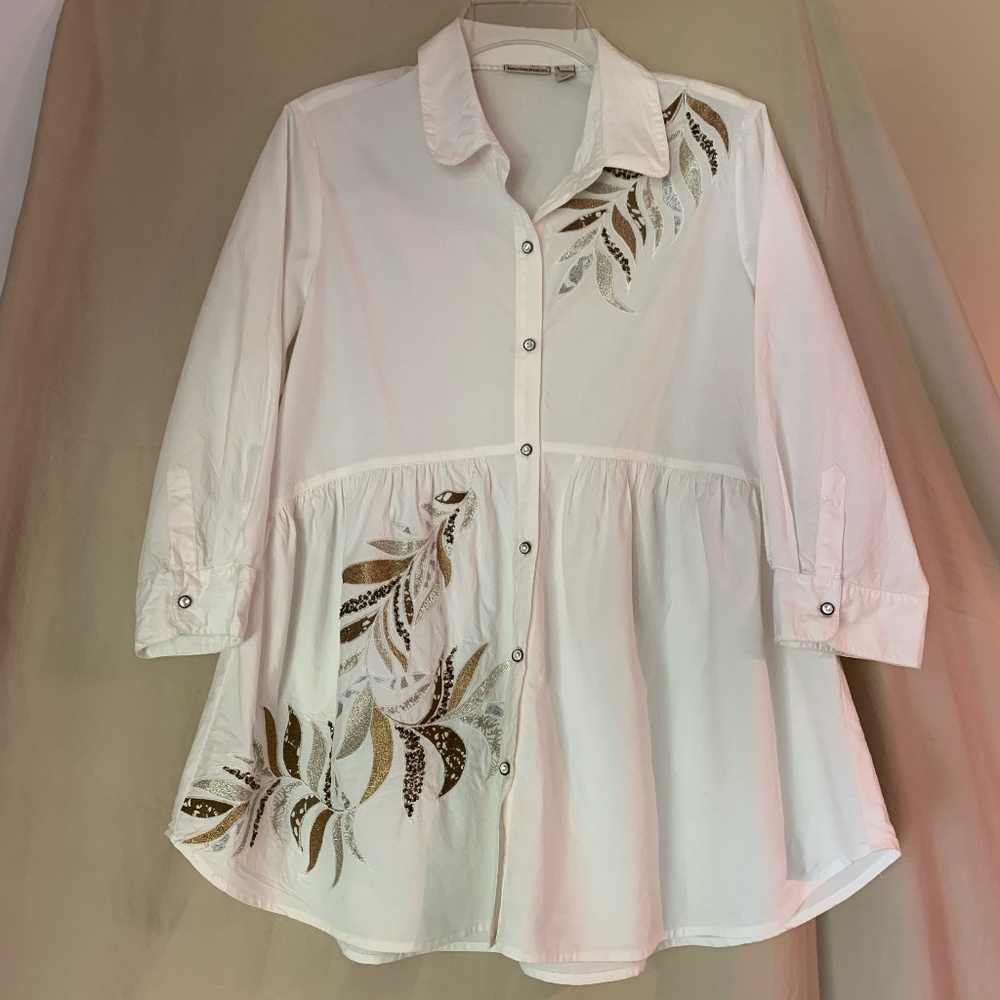 HOLDING HORSES (Anthropologie) 'Bedford' button down blouse